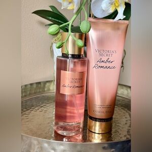 Victoria’s Secret Amber Romance Mist and Lotion Amber & Sugar VS Fragrance Spray